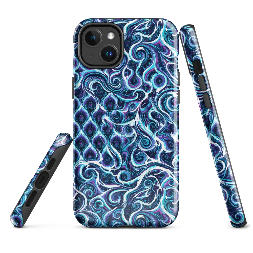 Midnight Whirlpool on MagSafe Tough Case for iPhone® — Front