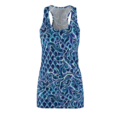 Midnight Whirlpool on a Racerback Dress