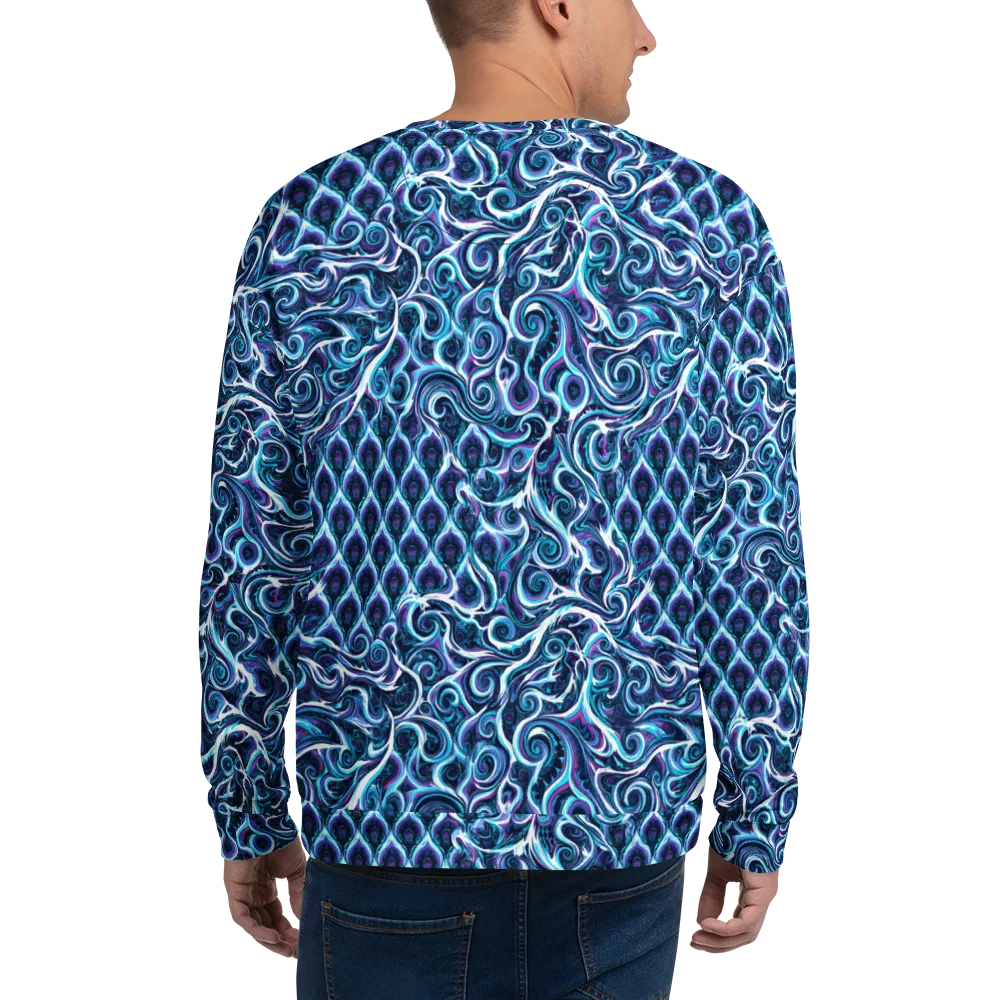 Midnight Whirlpool on Sweatshirt — Back