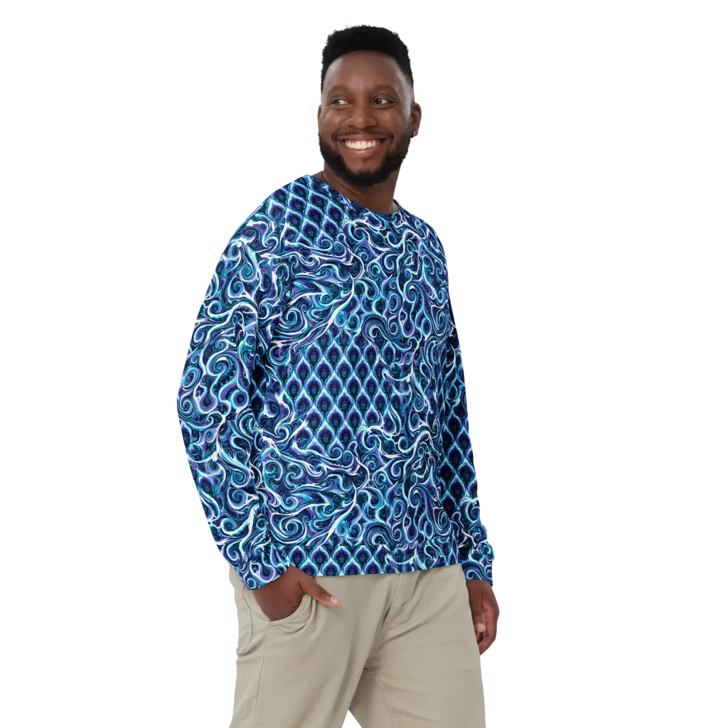 Midnight Whirlpool on Sweatshirt — Front