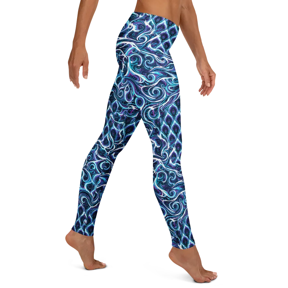 Midnight Whirlpool on Leggings — Right