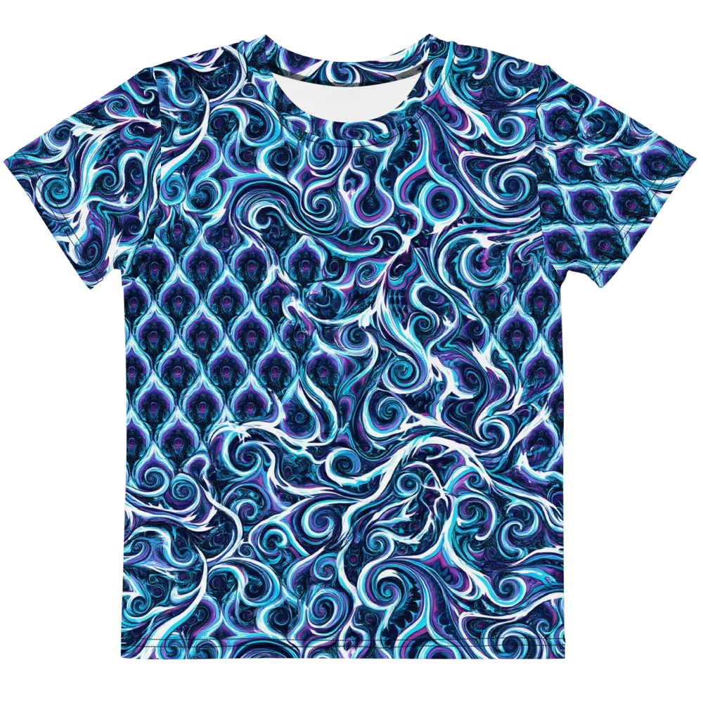 Midnight Whirlpool on Kids Crew Neck T-Shirt — Front
