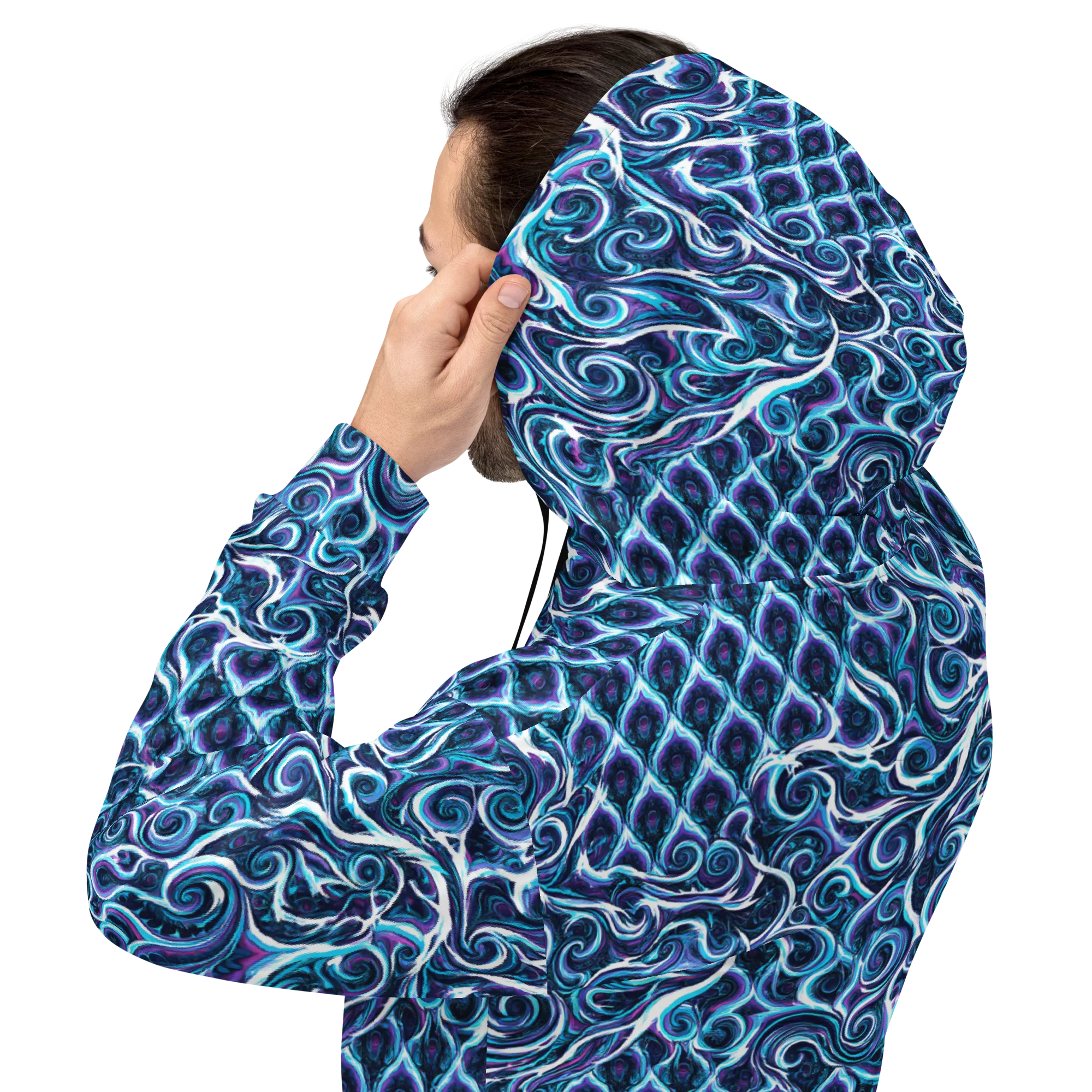 Midnight Whirlpool on Hoodie — Back