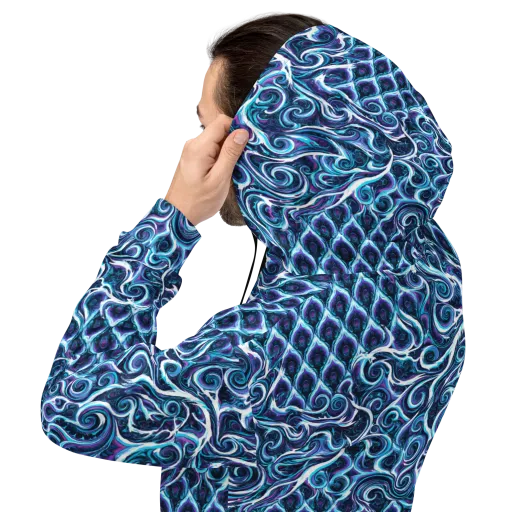 Midnight Whirlpool on a Hoodie