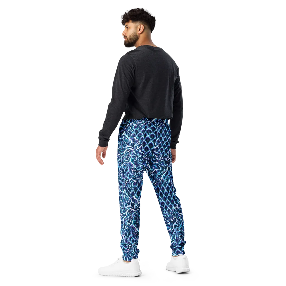 Midnight Whirlpool on Men's Joggers — Back