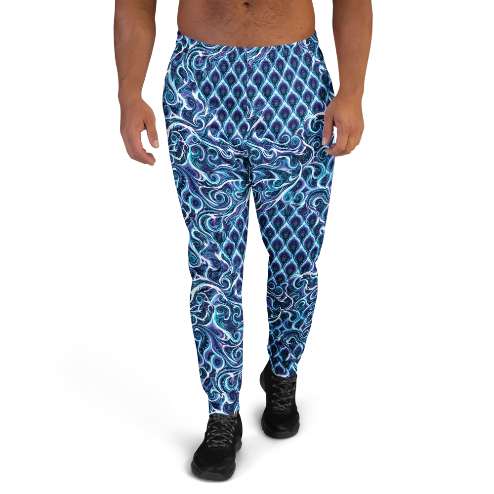 Midnight Whirlpool on Men's Joggers — Front