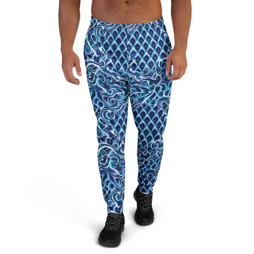 Midnight Whirlpool on a Men's Joggers