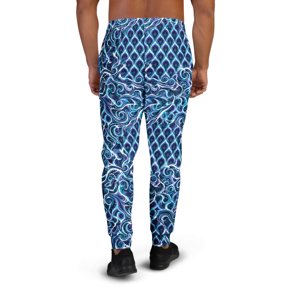 Midnight Whirlpool on Men's Joggers — Back