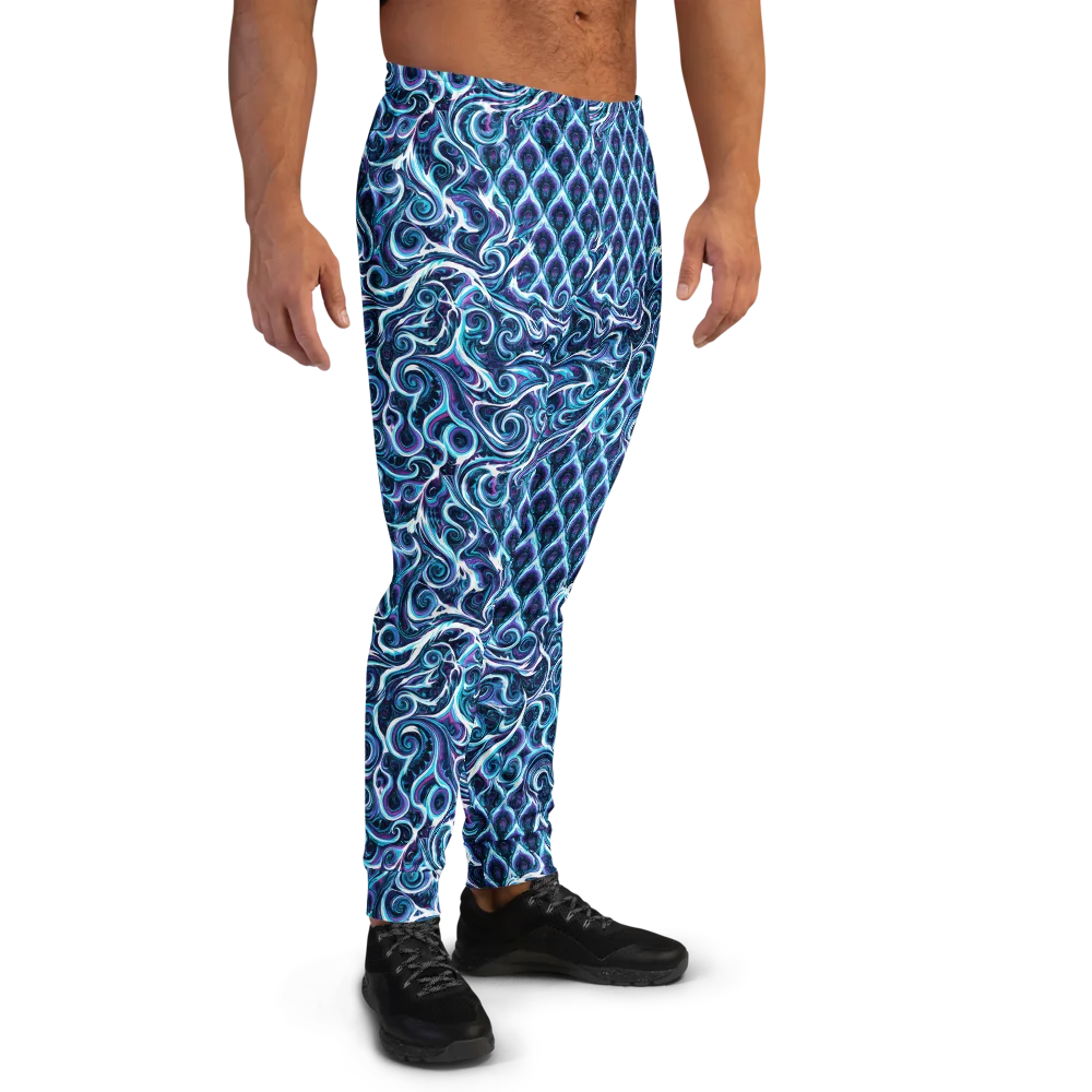 Midnight Whirlpool on Men's Joggers — Right