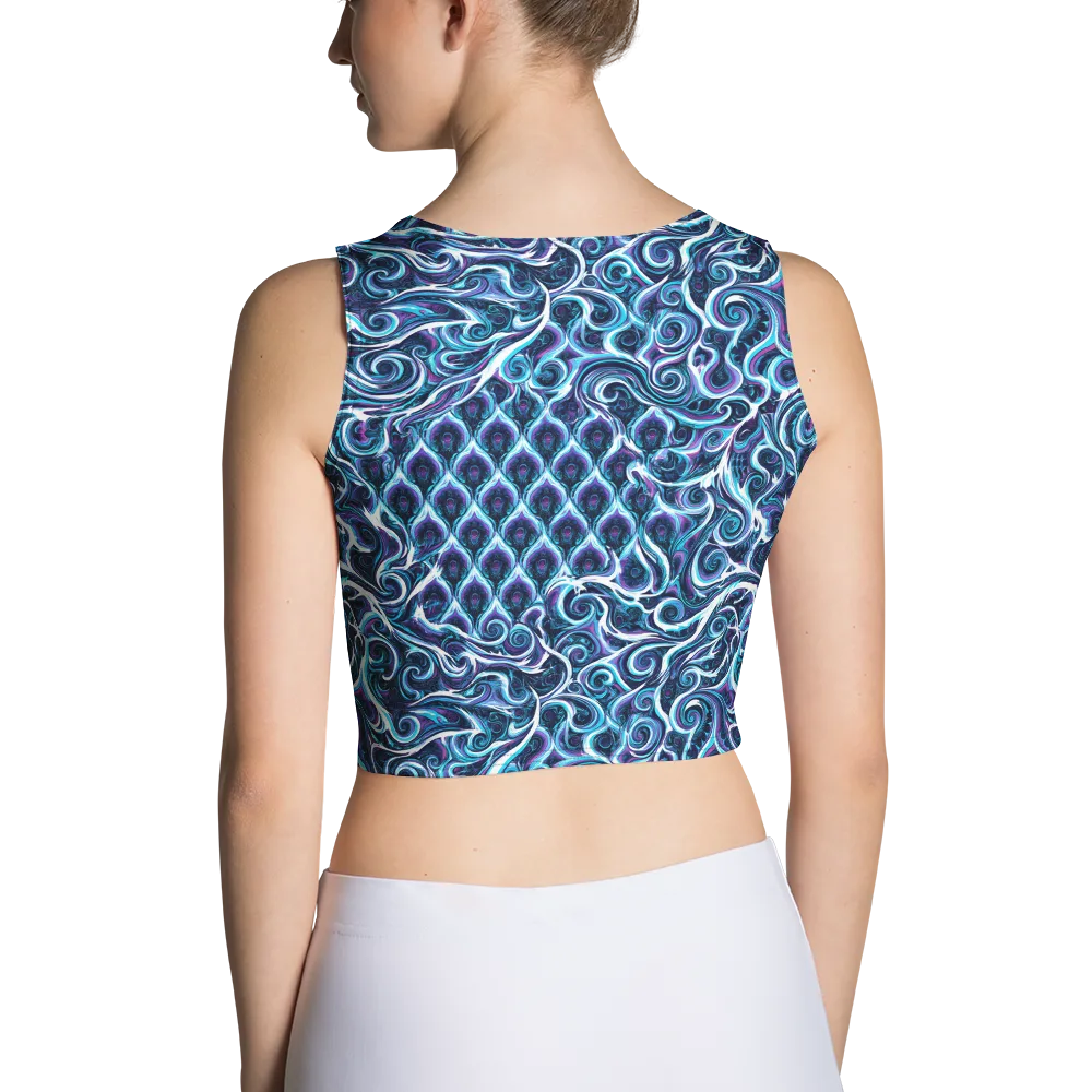 Midnight Whirlpool on Crop Top — Back