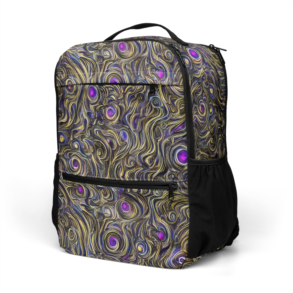 Orbiting Gold on Utility Backpack — Left Front