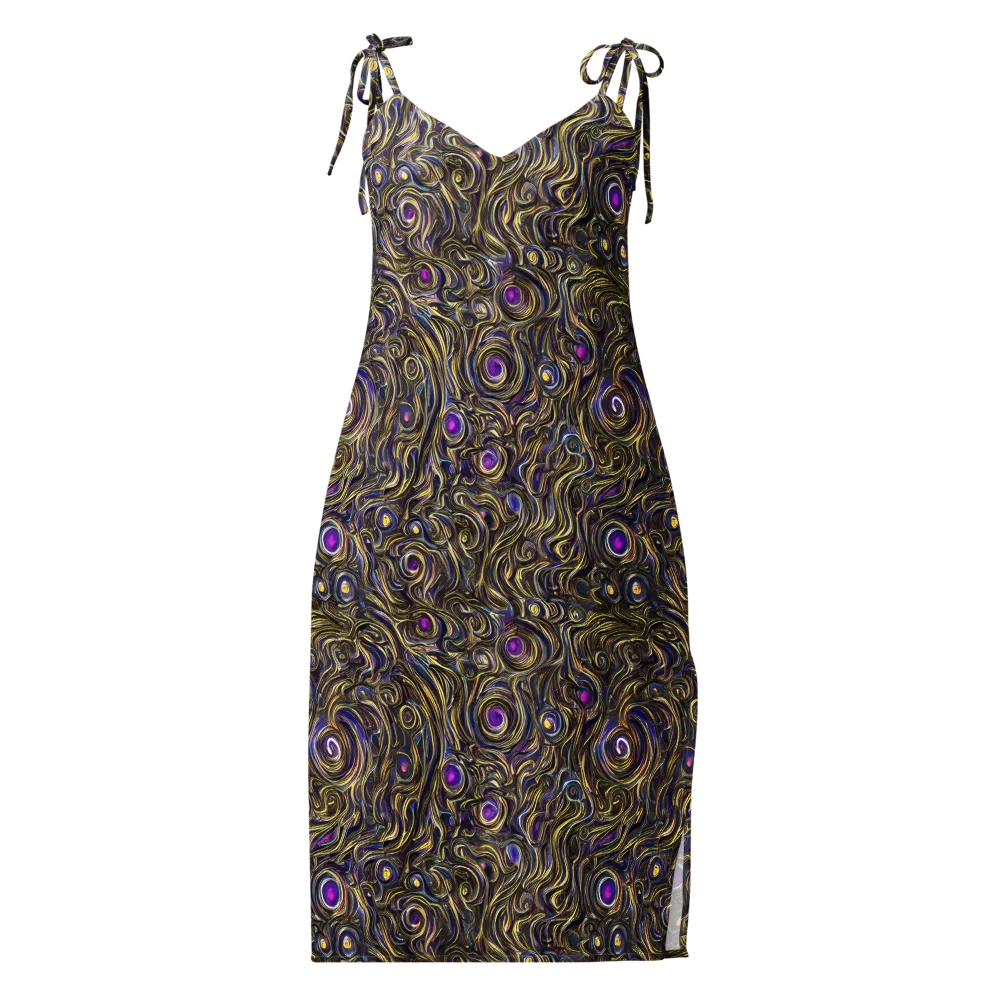 Orbiting Gold on Slip Dress — Front