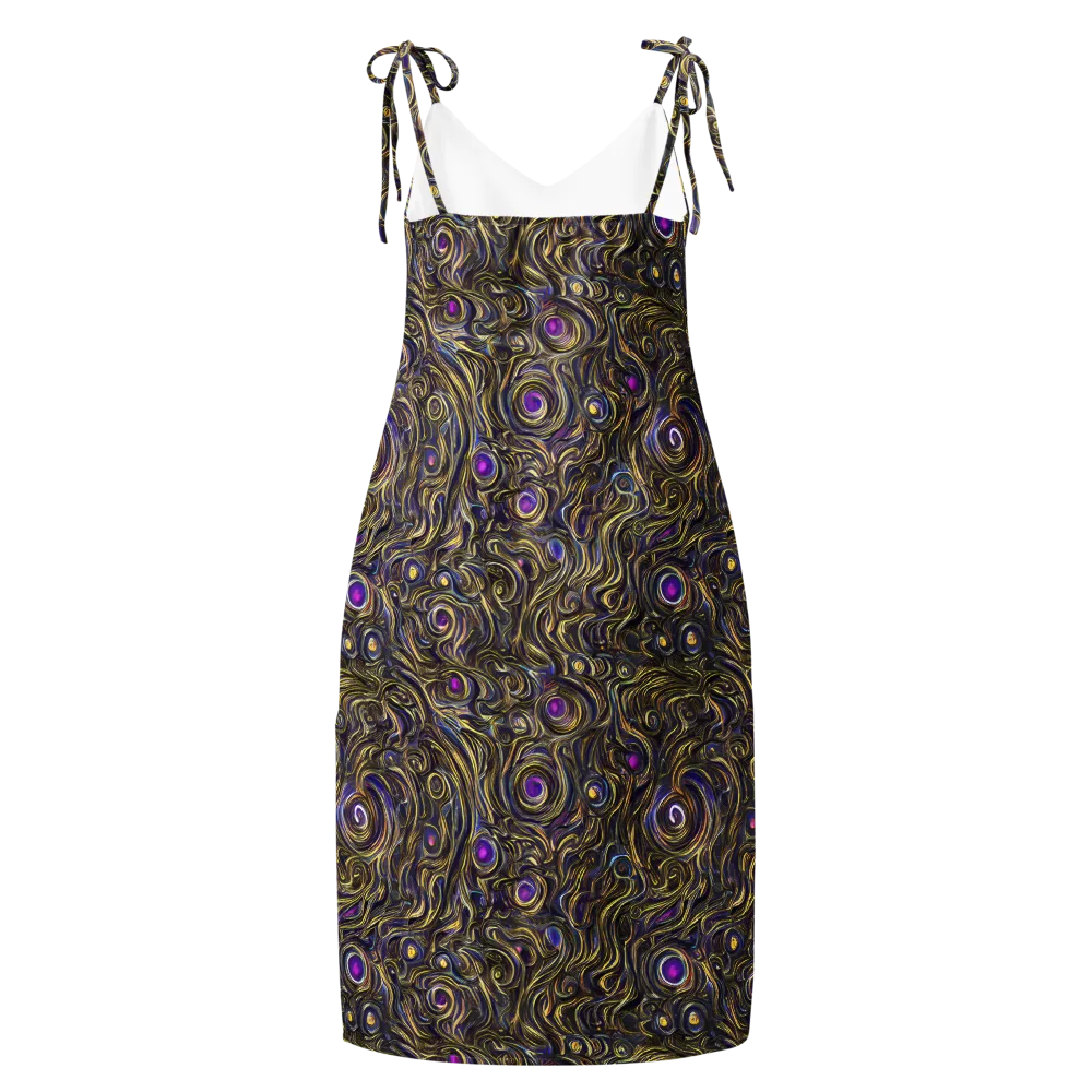 Orbiting Gold on Slip Dress — Back