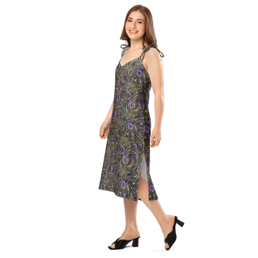 Orbiting Gold on a Slip Dress