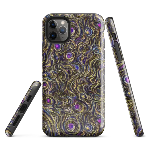 Orbiting Gold on a Tough Case for iPhone®