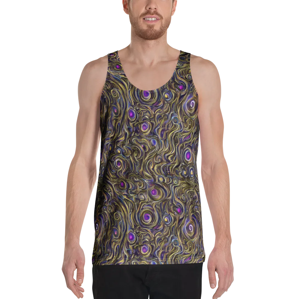 Orbiting Gold on Men's Tank Top — Front