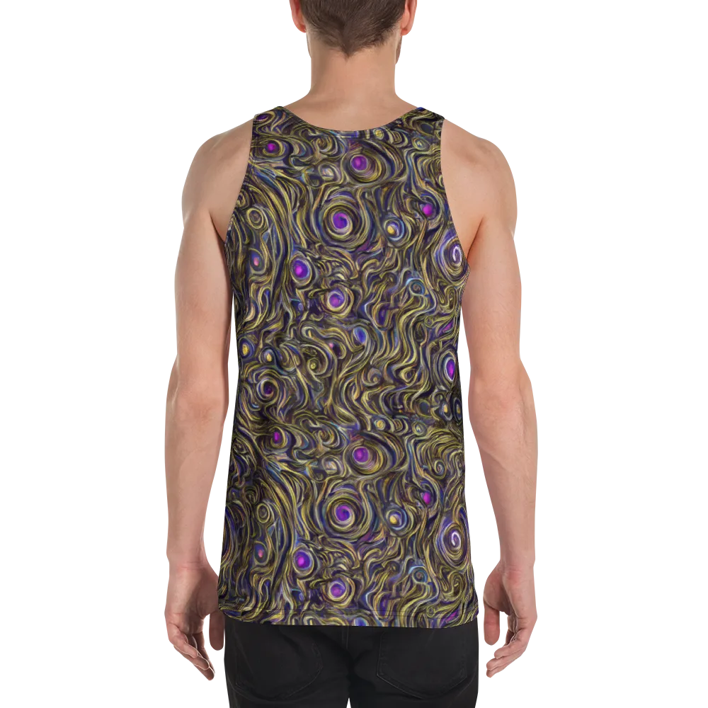 Orbiting Gold on Men's Tank Top — Back