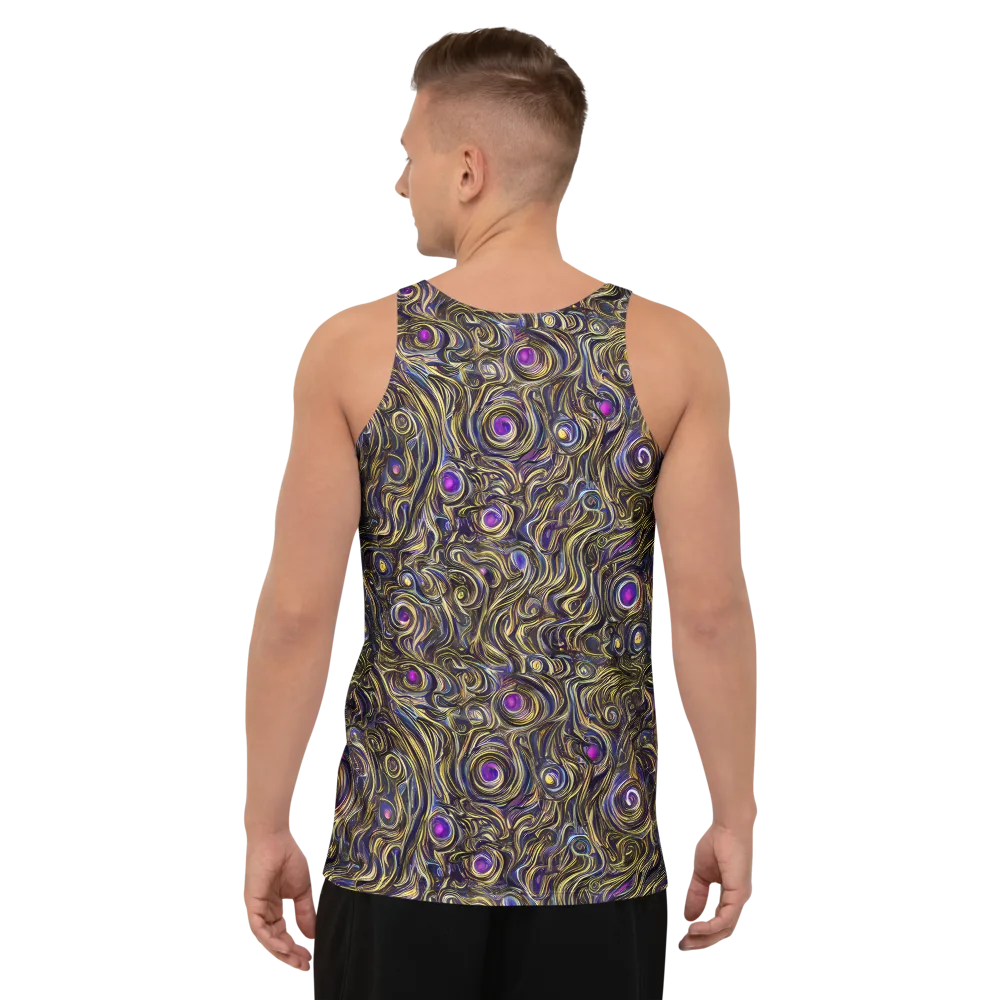 Orbiting Gold on Men's Tank Top — Back