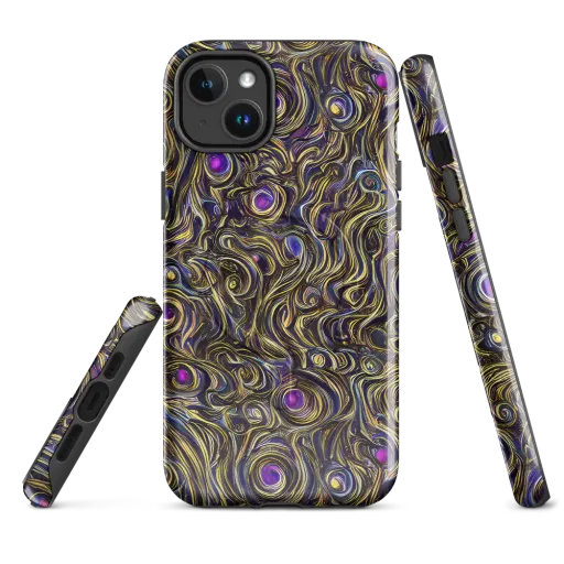 Orbiting Gold on a MagSafe Tough Case for iPhone®