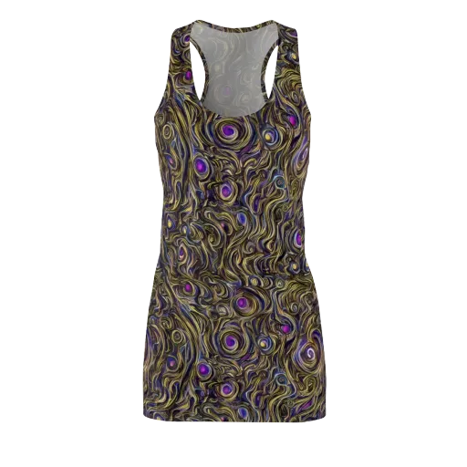 Orbiting Gold on a Racerback Dress