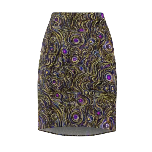 Orbiting Gold on a Pencil Skirt