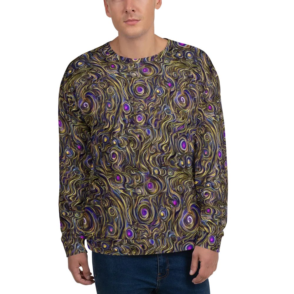 Orbiting Gold on Sweatshirt — Front