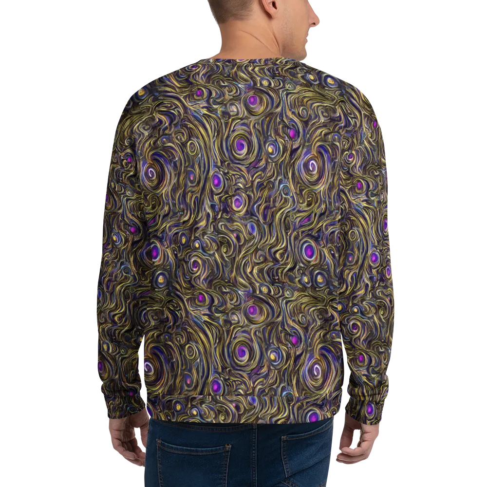 Orbiting Gold on Sweatshirt — Back