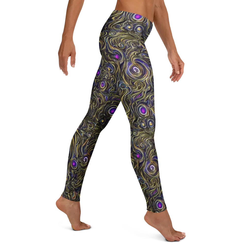 Orbiting Gold on Leggings — Right