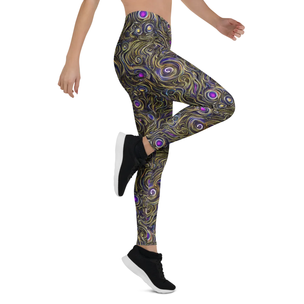Orbiting Gold on Leggings — Right