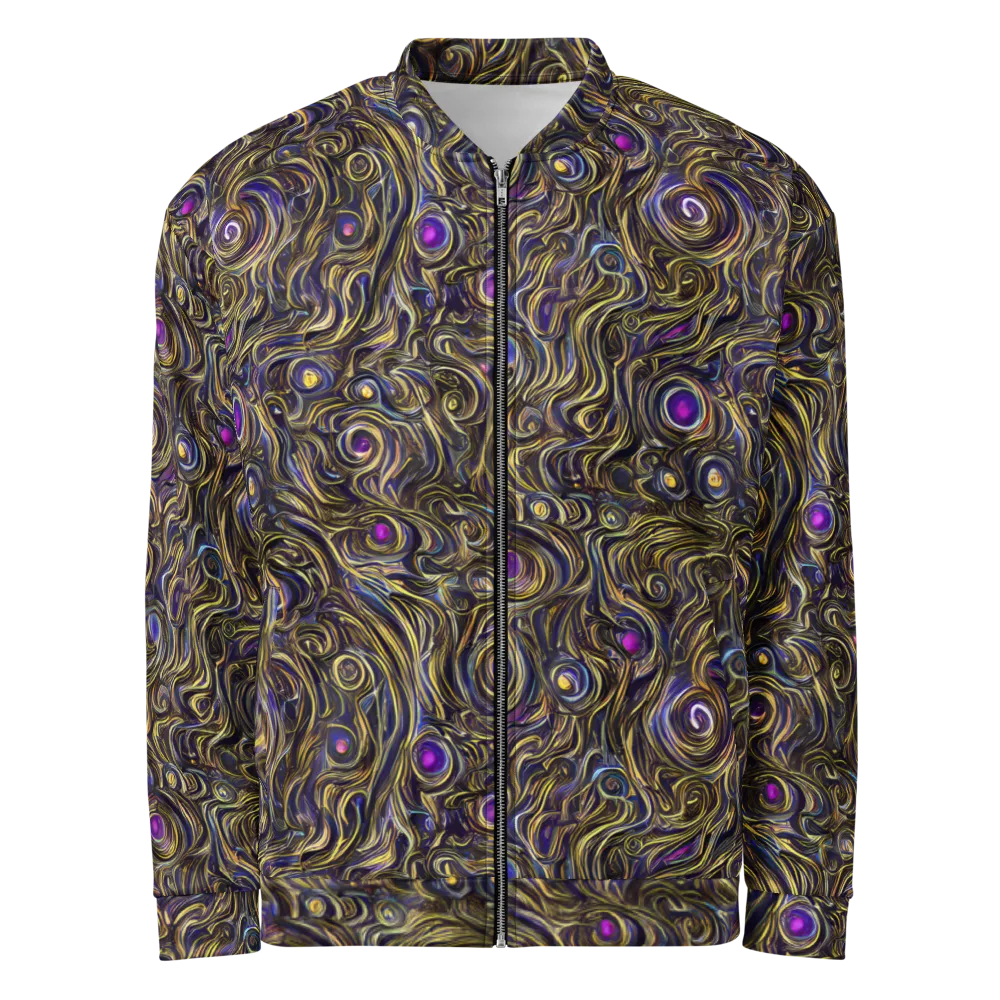 Orbiting Gold on Bomber Jacket — Front