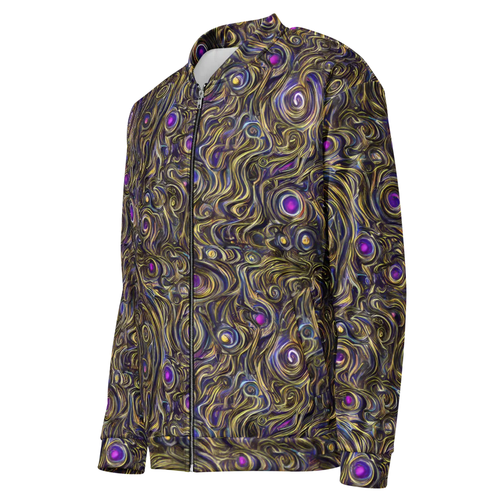 Orbiting Gold on Bomber Jacket — Left Front
