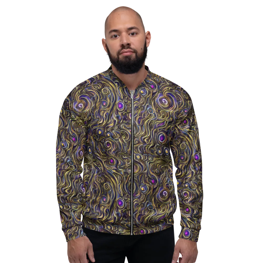 Orbiting Gold on Bomber Jacket — Front