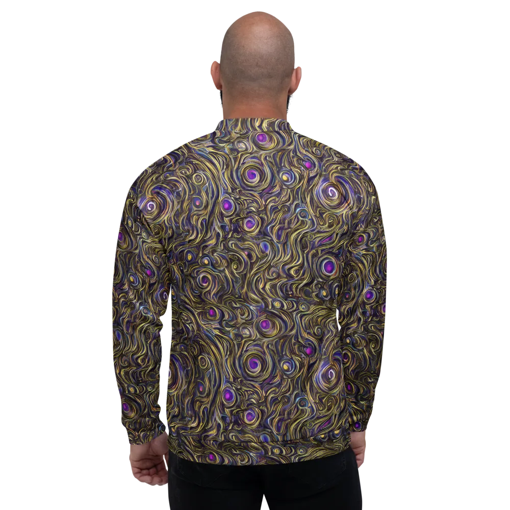 Orbiting Gold on Bomber Jacket — Back