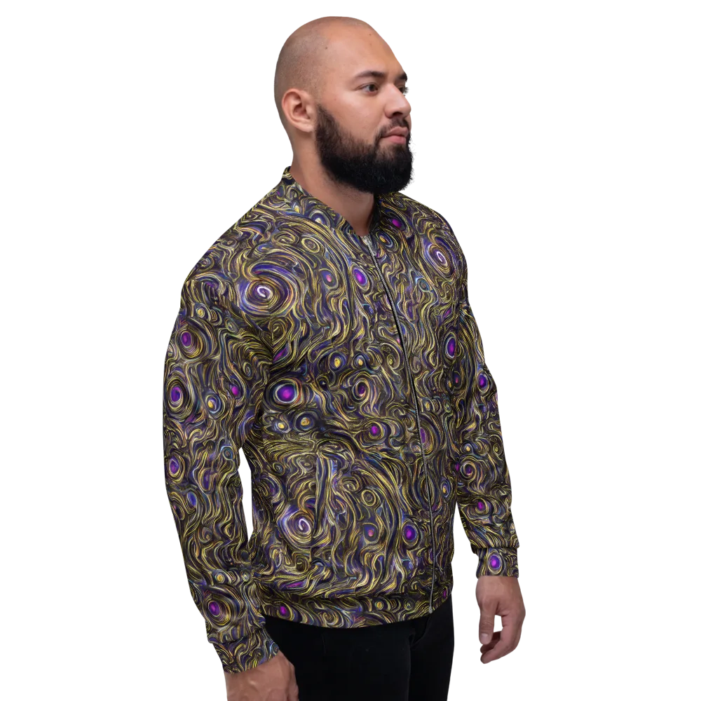 Orbiting Gold on Bomber Jacket — Right