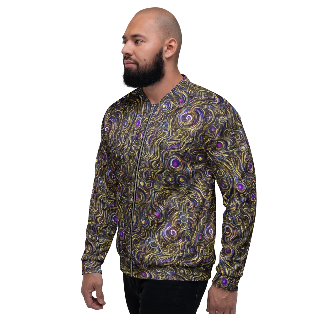 Orbiting Gold on Bomber Jacket — Left