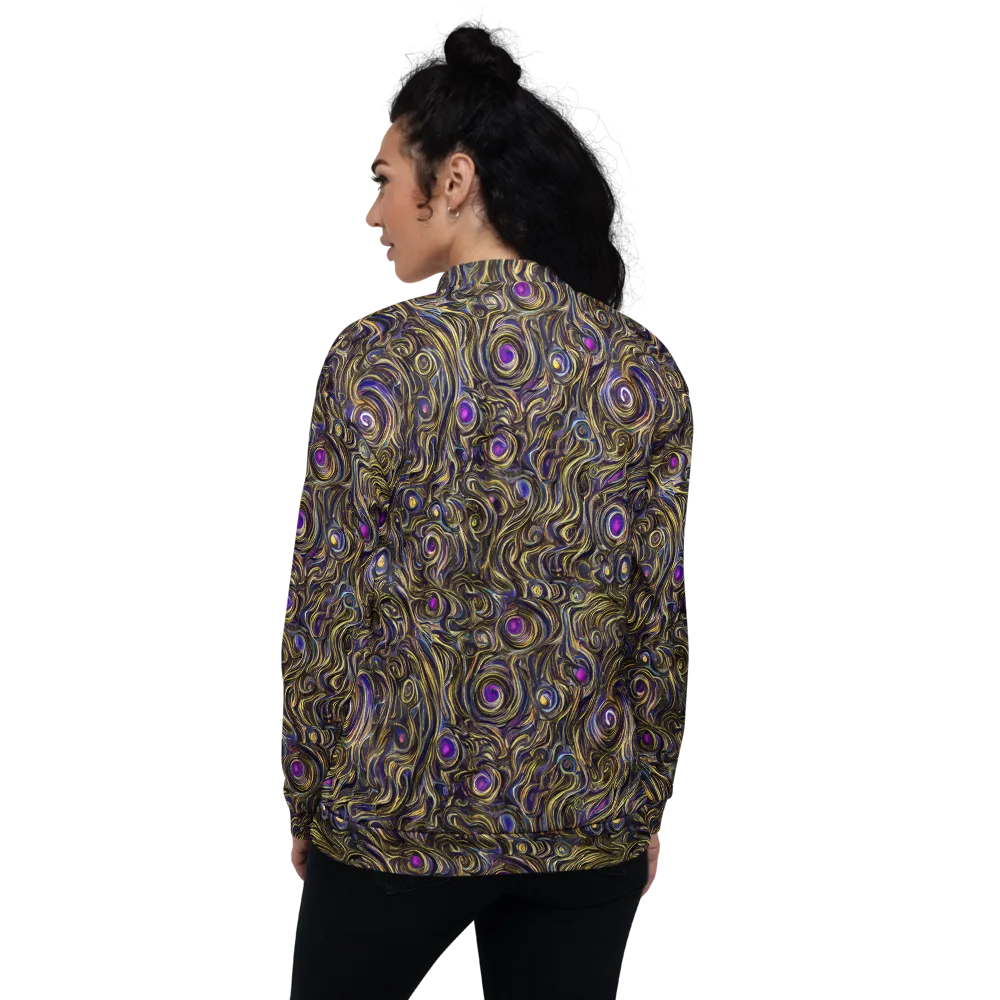Orbiting Gold on Bomber Jacket — Back