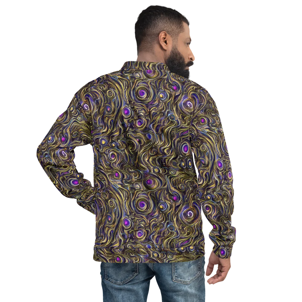Orbiting Gold on Bomber Jacket — Back