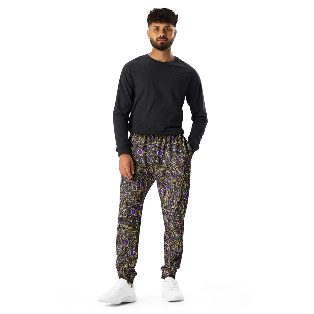 Orbiting Gold on Men's Joggers — Front