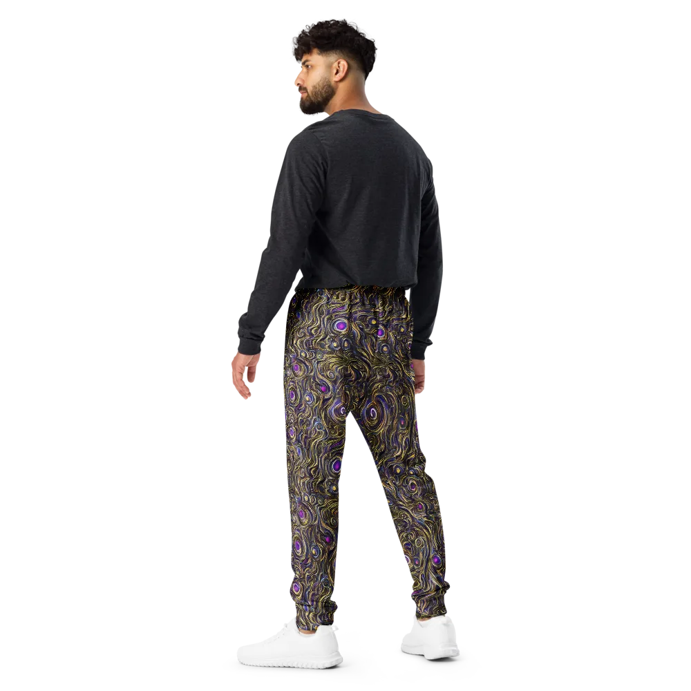 Orbiting Gold on Men's Joggers — Back
