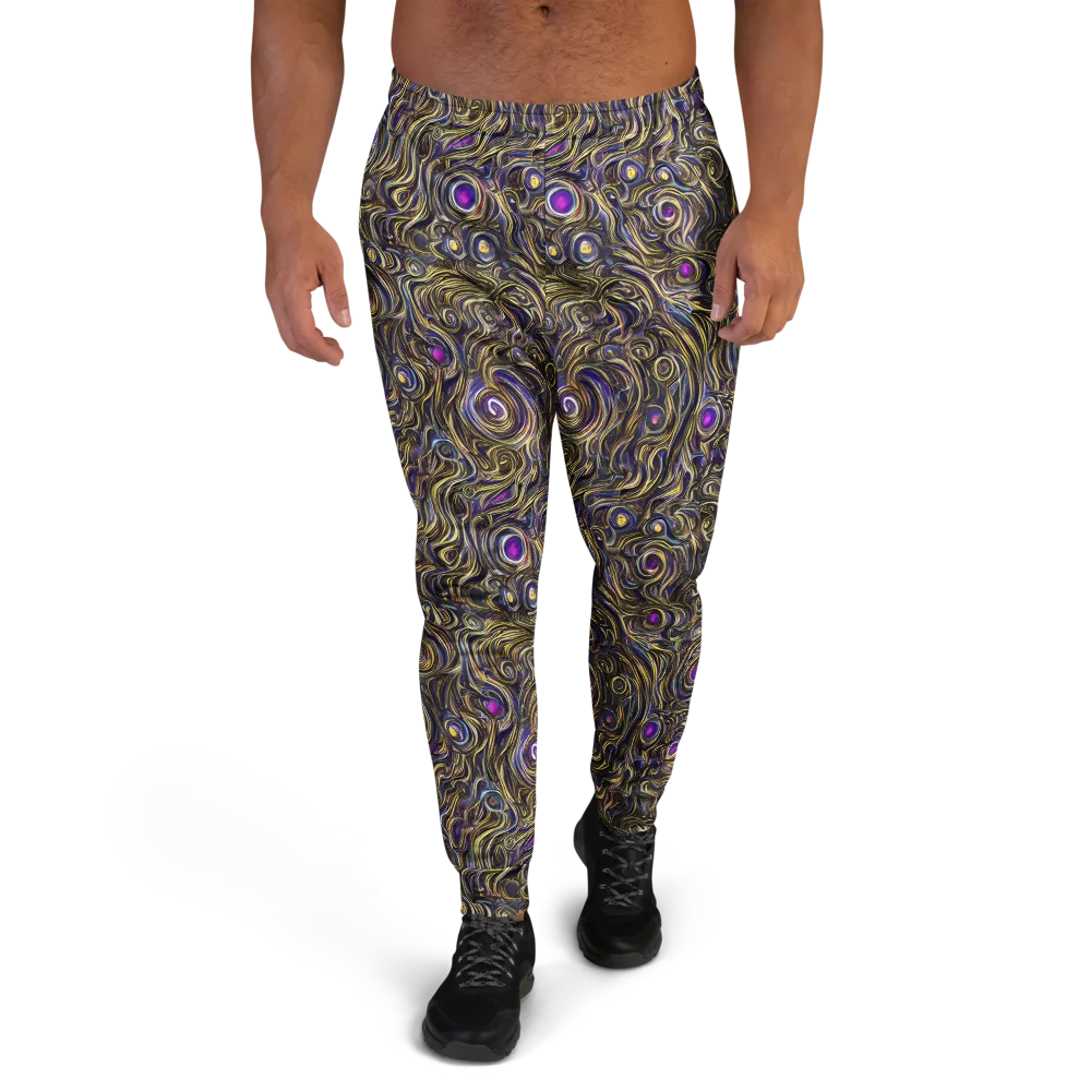 Orbiting Gold on Men's Joggers — Front