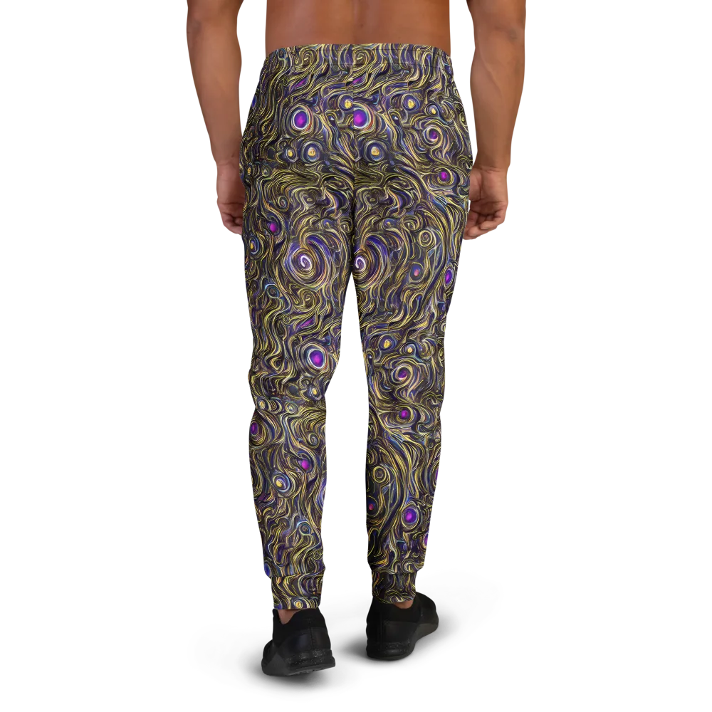 Orbiting Gold on Men's Joggers — Back