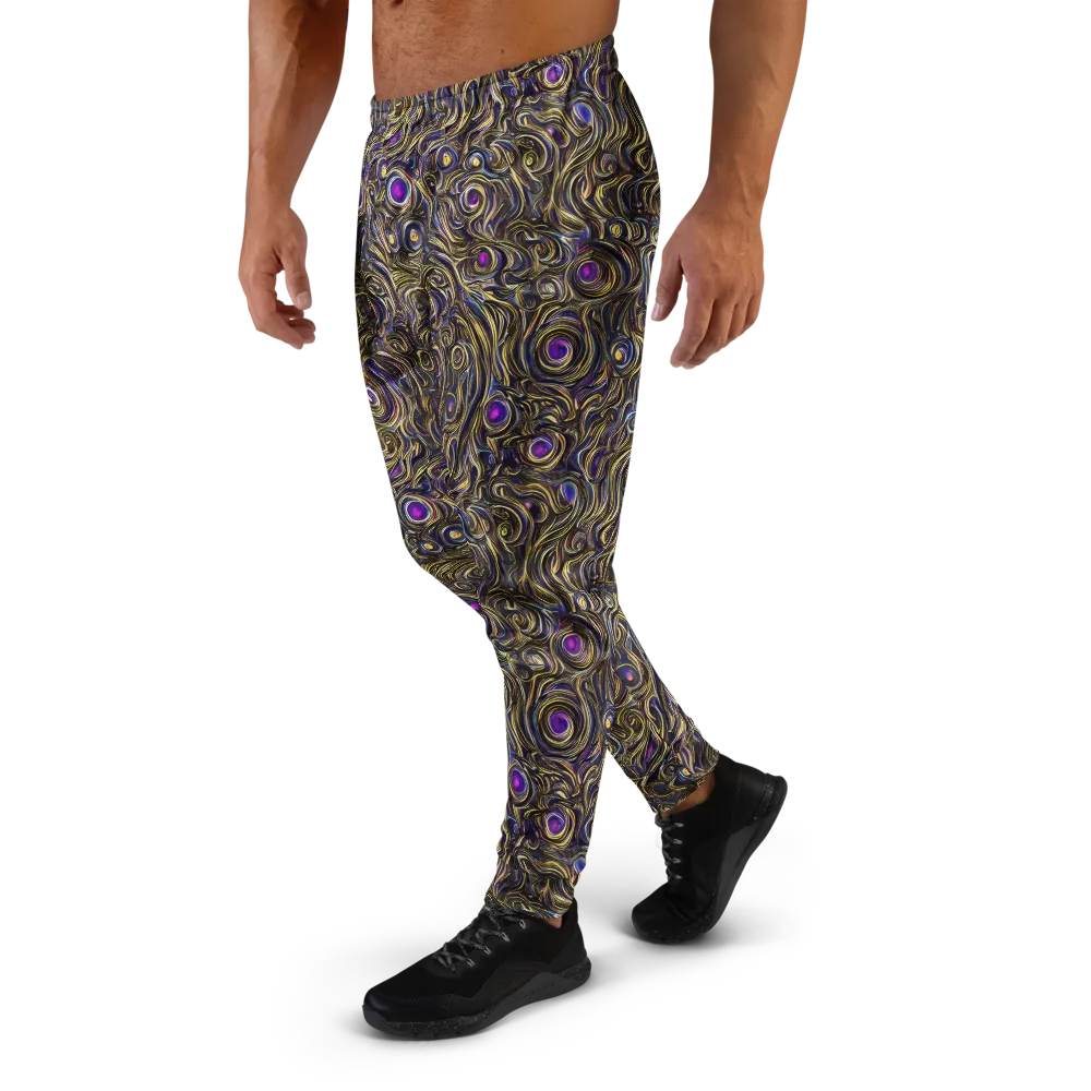Orbiting Gold on Men's Joggers — Left