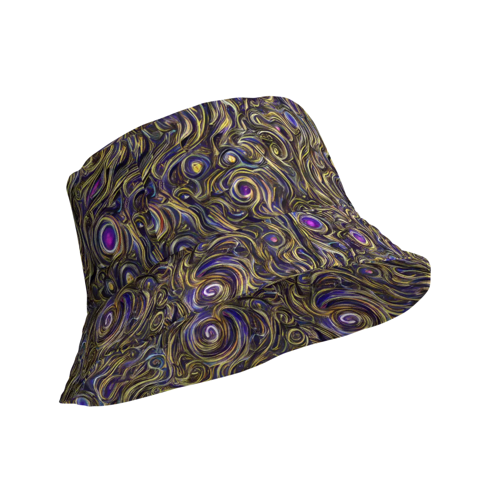 Orbiting Gold on Reversible Bucket Hat — Product details Outside