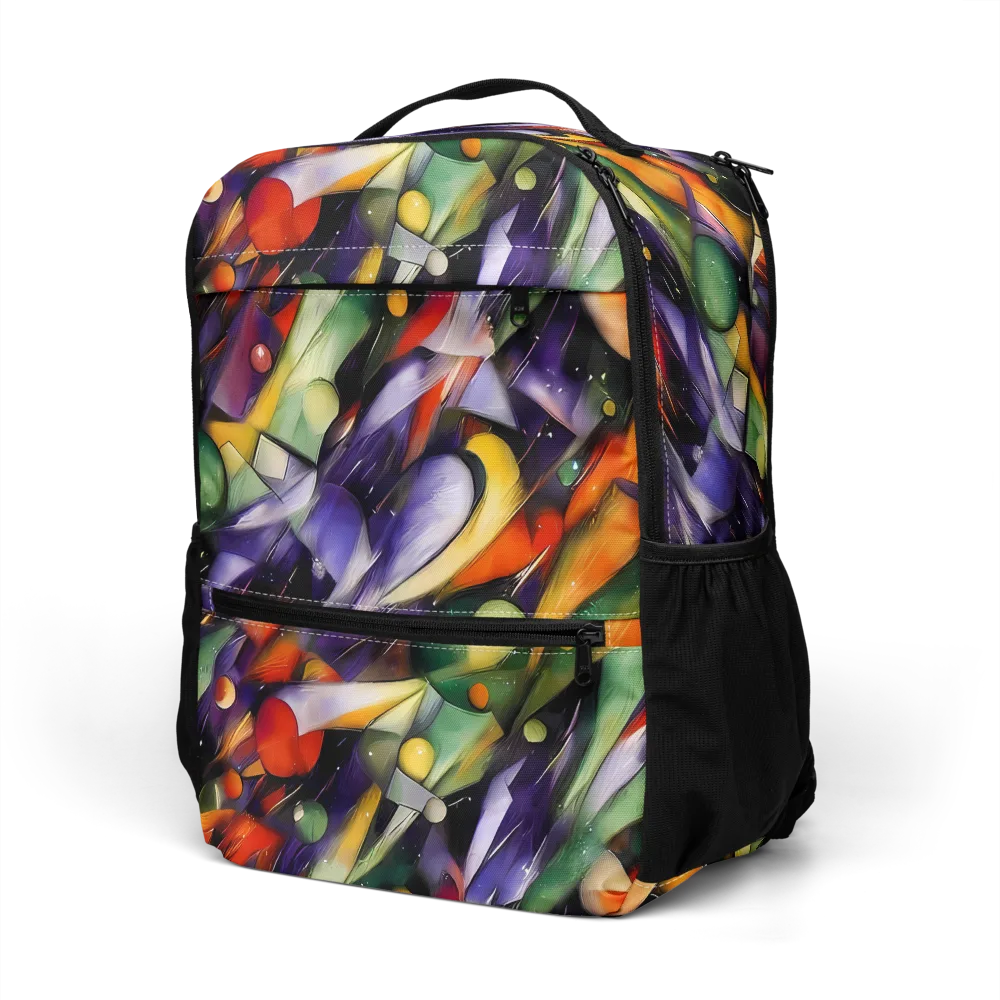 The Painted Pulse on Utility Backpack — Left Front