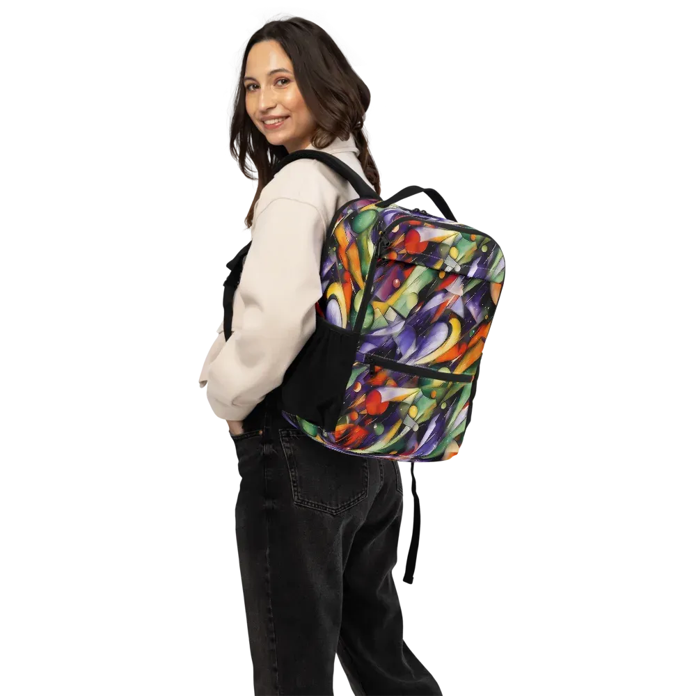 The Painted Pulse on Utility Backpack — Back