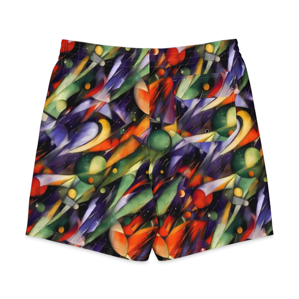 The Painted Pulse on Men's Board Shorts — Back