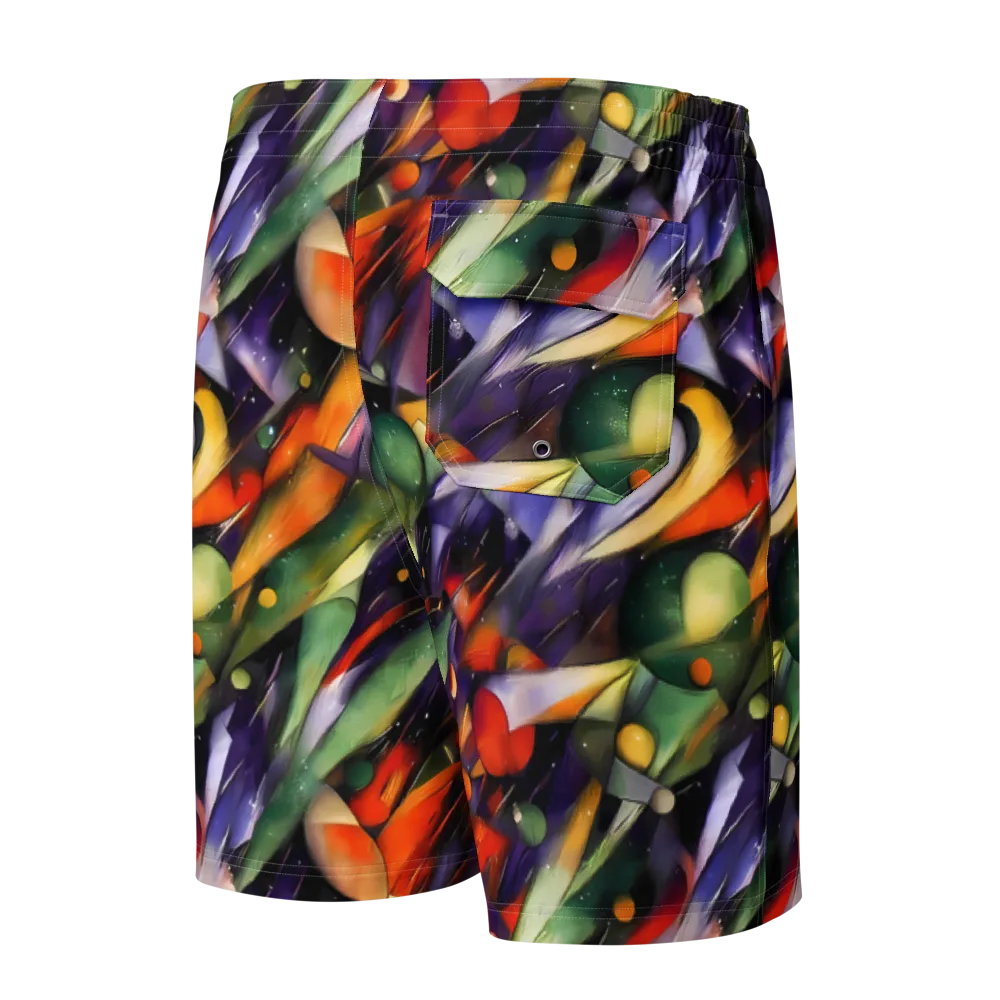 The Painted Pulse on Men's Board Shorts — Back