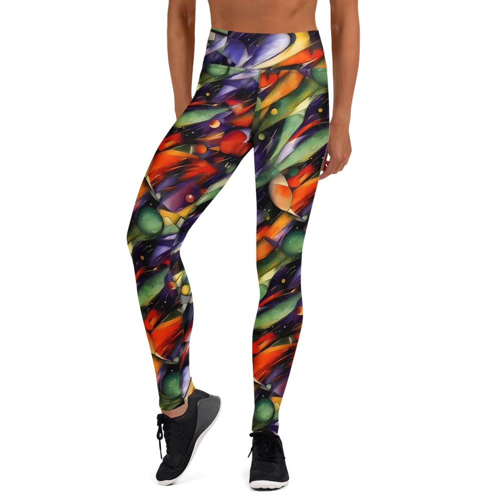 The Painted Pulse on Yoga Leggings — Front