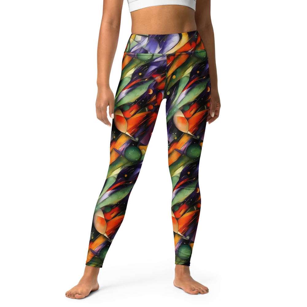 The Painted Pulse on Yoga Leggings — Front