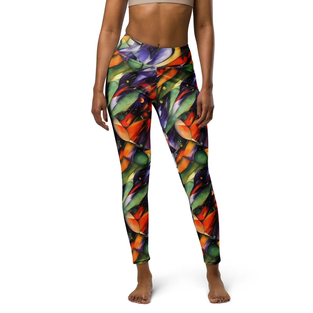 The Painted Pulse on Yoga Leggings — Front